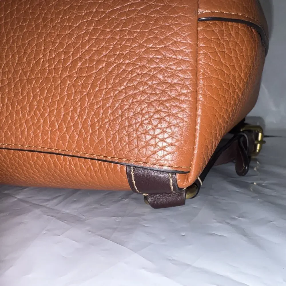 Coach Reloved CS757 B4MBV Riya Backpack In Colorblock Brown Leather - Picture 8 of 16